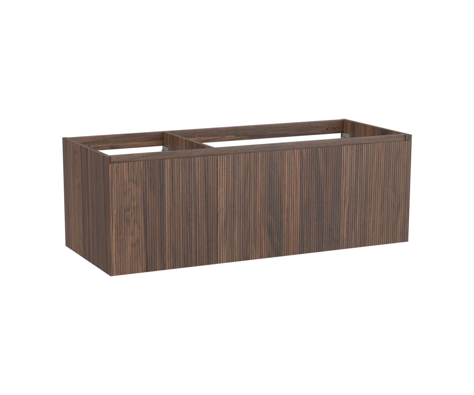 Balmani Fila meuble sous-lavabo suspendu 135 x 55 cm asymétrique droite placage noyer 4 tiroirs offre à 2400€ sur X2O