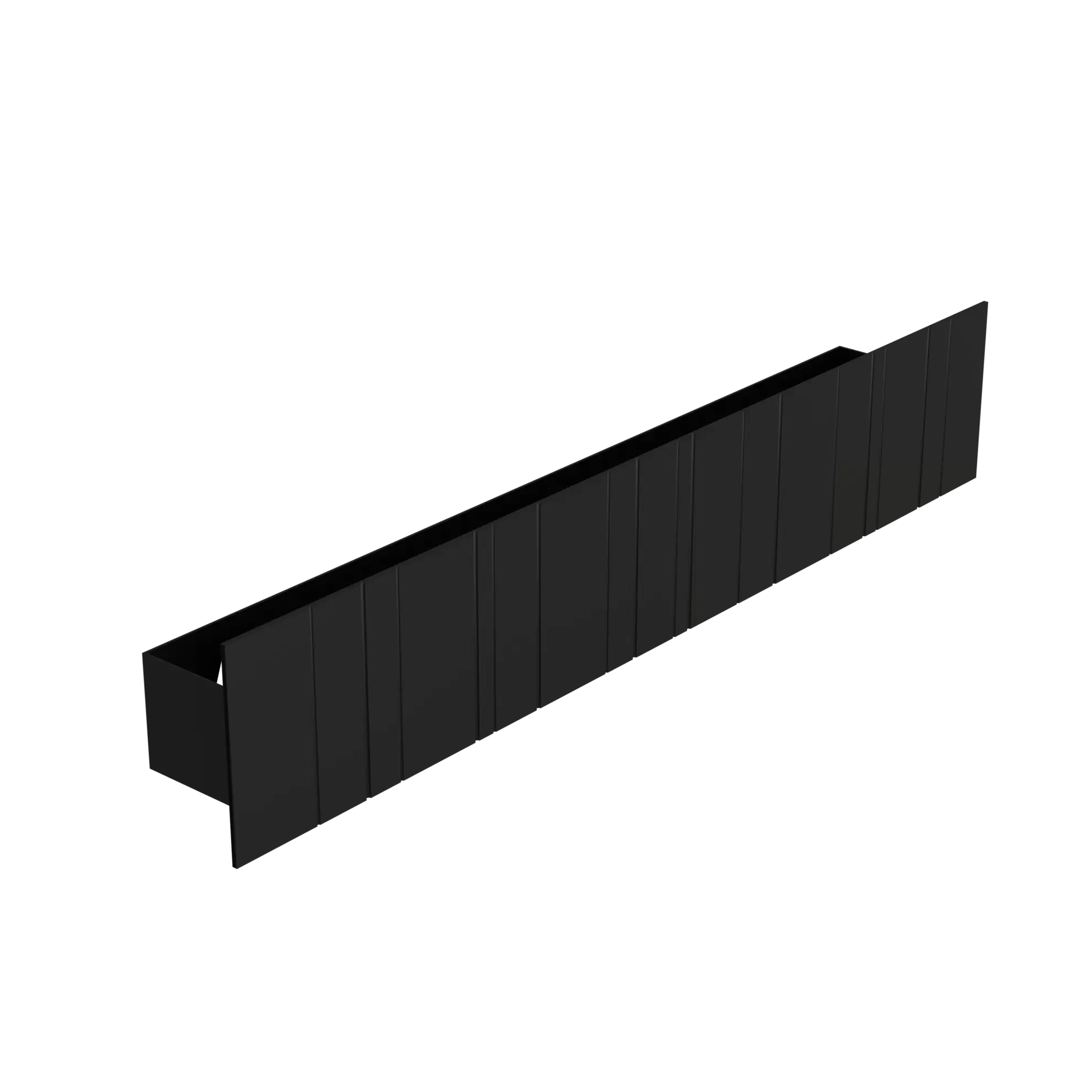 Balmani Uma étagère murale noir mat avec rainures 60 x 8.5 cm offre à 159€ sur X2O