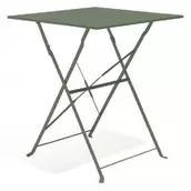 Table de jardin Boston pliante 2 personnes métal vert 60x60xH70cm  offre à 29,99€ sur GiFi