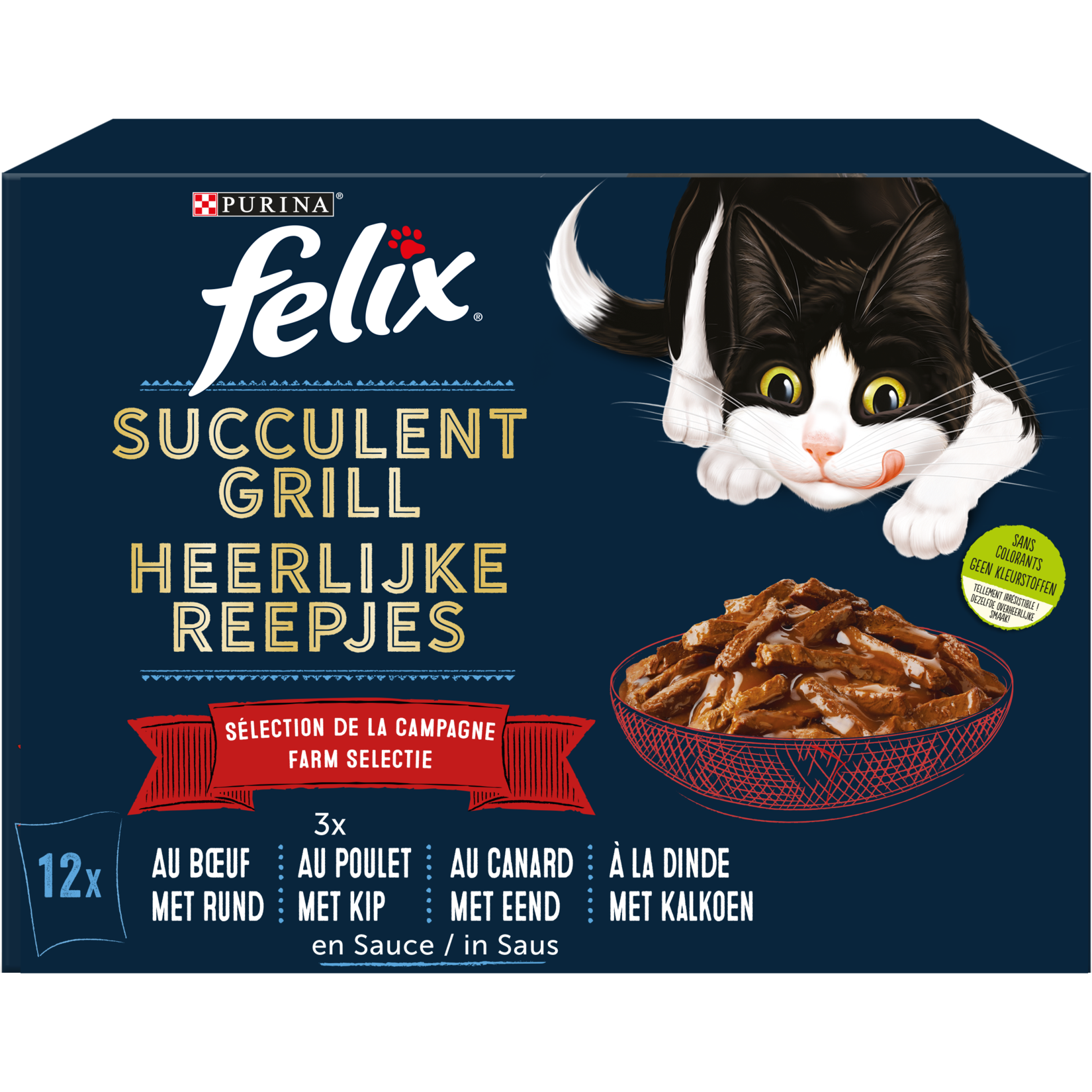 Felix succulent grill 12x80g sélection de la campagne adult offre à 6,99€ sur Tom & Co