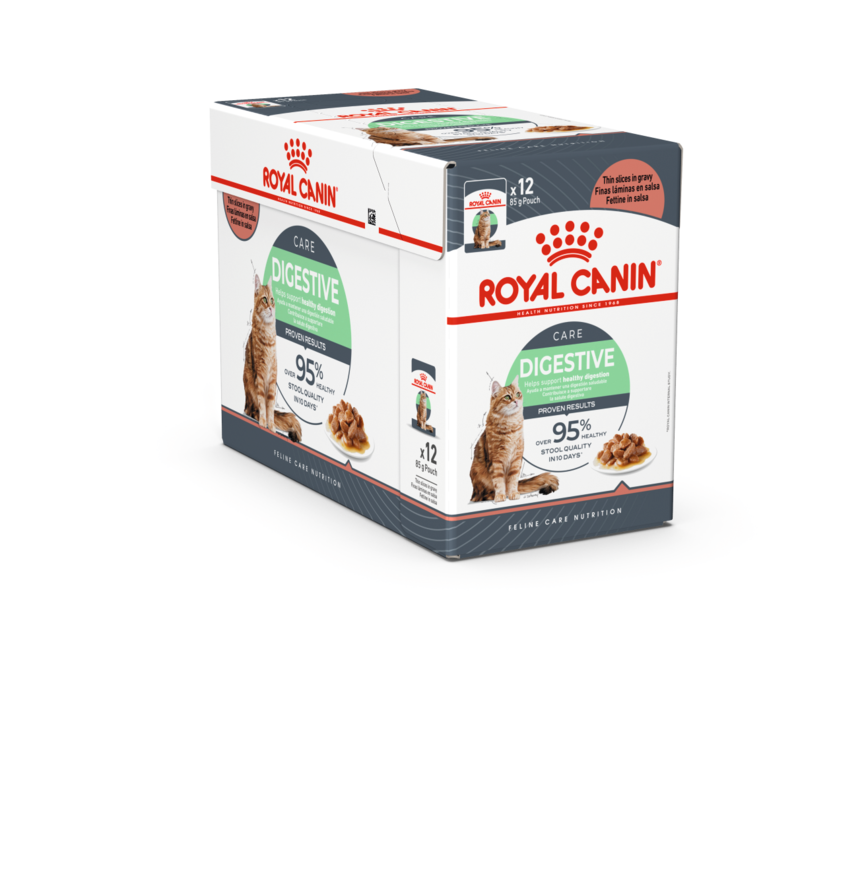 Royal canin digest sensitive in gravy (émincés en sauce) - aliment pour chats adultes. (émincé en sauce) - 12x85g offre à 21,79€ sur Tom & Co