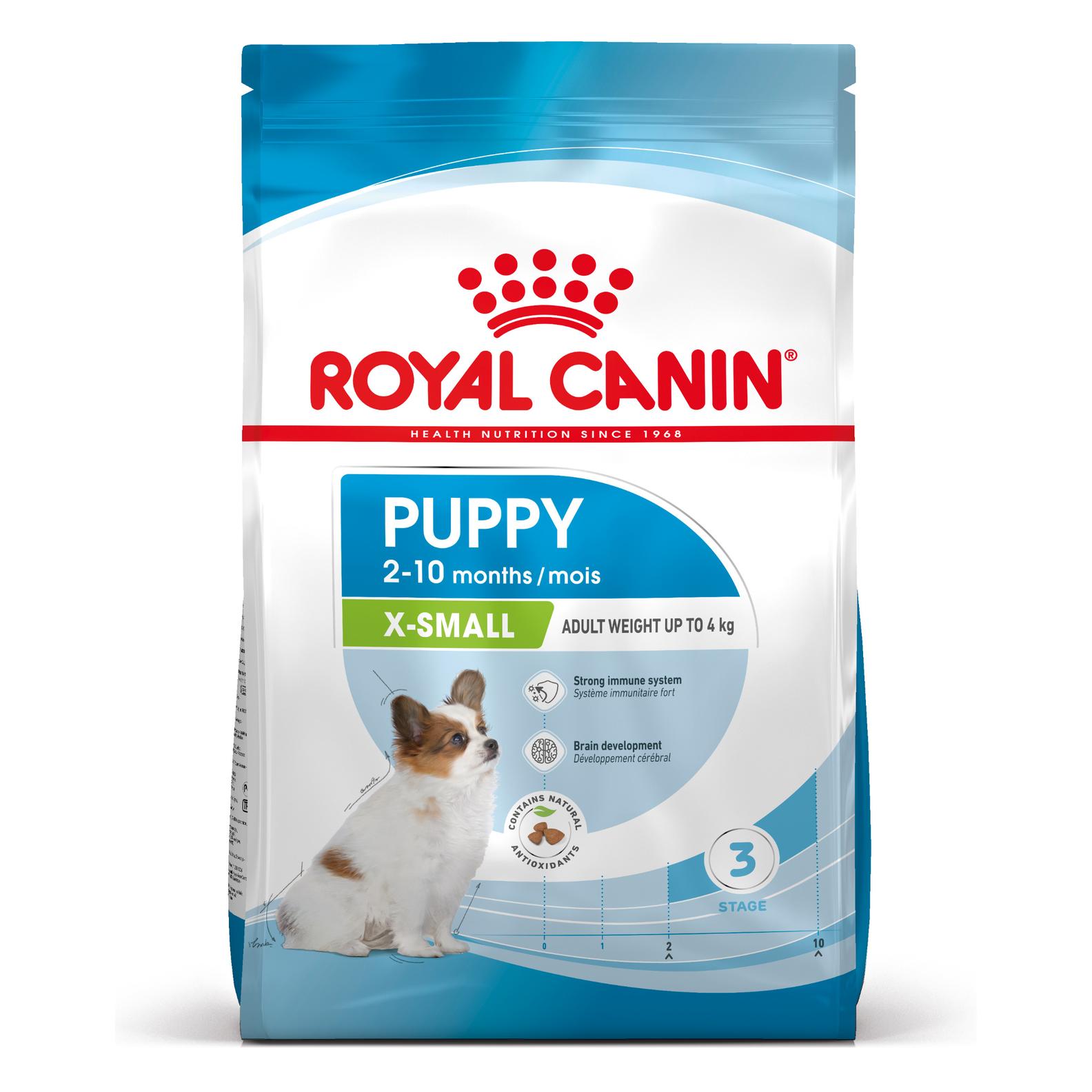 Royal canin x-s puppy - aliment pour chiots de toutes petites races (poids adulte jusqu'à 4 kg) - jusqu'à 10 mois - 3kg offre à 32,79€ sur Tom & Co