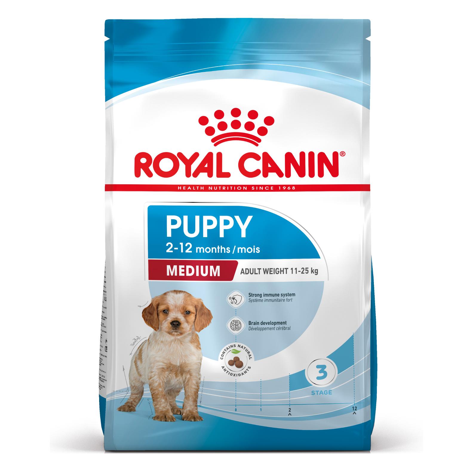 Royal canin medium puppy - aliment pour chiots de races moyennes (poids adulte de 11 à 25 kg) -jusqu’à 12 mois - 15kg offre à 78,99€ sur Tom & Co