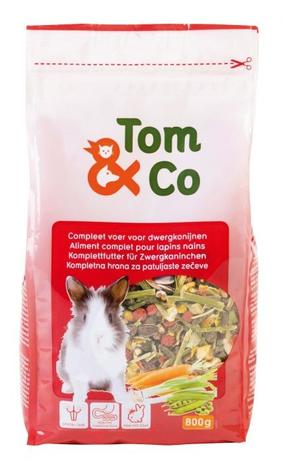 Tom&co aliment complet lapin nain 800gr offre à 2,99€ sur Tom & Co