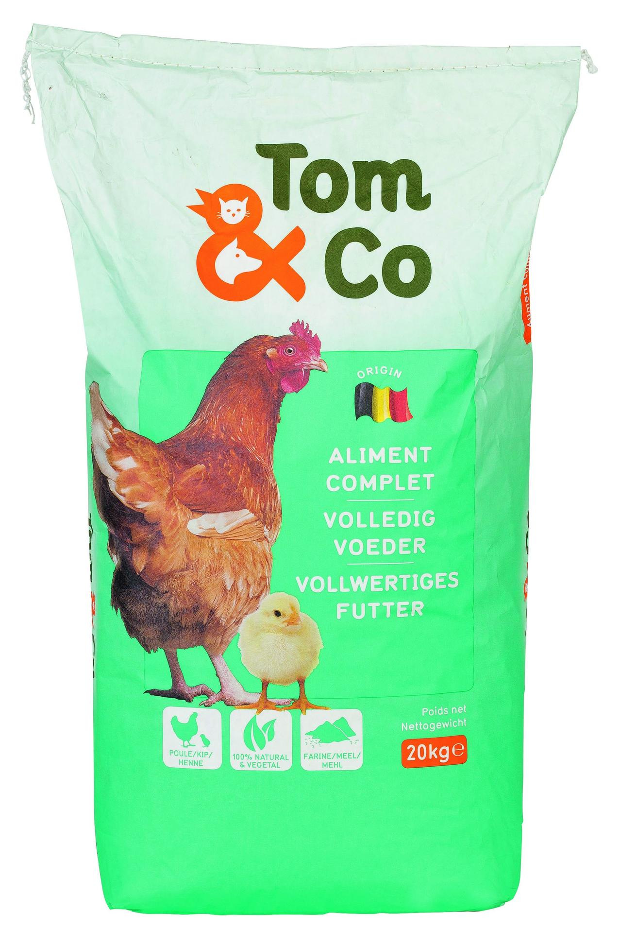 Farine - 100% naturel & végétal - poule - 20kg offre à 15,49€ sur Tom & Co