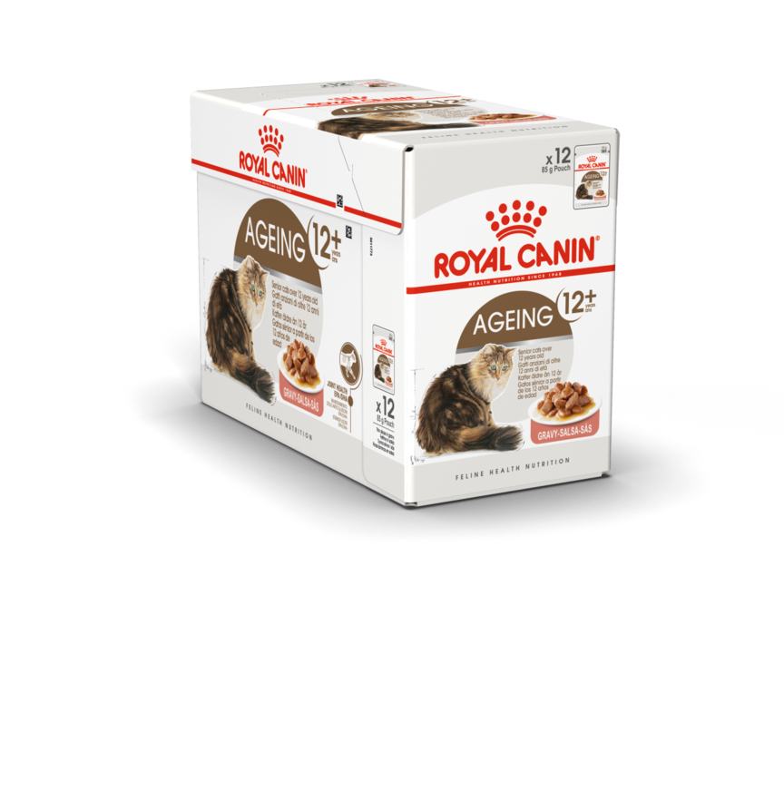 Royal canin® ageing12+ - bouchees en sauce chat senior plus de 12 ans - 12x85g - offre à 20,09€ sur Tom & Co