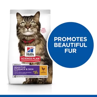 Hill's science plan sensitive stomach & skin croquettes pour chat au poulet 7 kg offre à 86,99€ sur Tom & Co