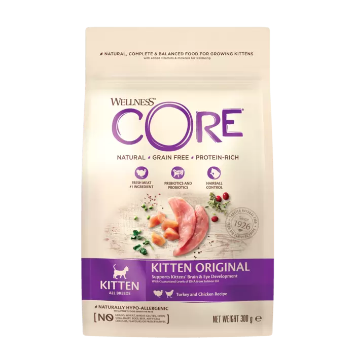 Wellness core grain free kitten dinde & saumon 300g pour chat offre à 4,99€ sur Tom & Co