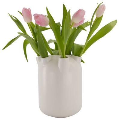 Vase à tulipes Ø18.5x22 céramique blanc offre à 12€ sur Hema
