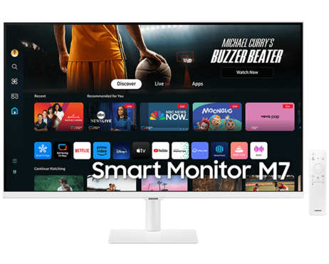 32 Inch Smart Monitor M7 M70D UHD White offre à 399€ sur Samsung