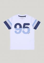 T-shirt ajusté fantaisie bleu/blanc offre à 27€ sur River Woods