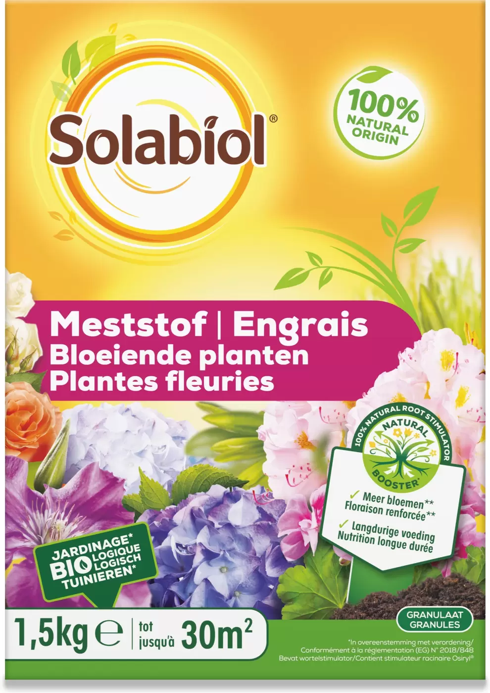 Solabiol meststof bloeiende planten 1,5 kg offre à 8,99€ sur Intratuin