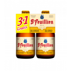 St Feuillien Blond (3+1) clip 4 x 33cl offre à 5,25€ sur Prik & Tik