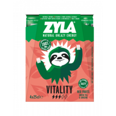 Zyla Vitality Red Fruits clip 4 x 25cl offre à 5,92€ sur Prik & Tik