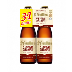 St Feuillien Saison (3+1) clip 4 x 33cl offre à 4,92€ sur Prik & Tik