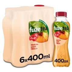 Fuze Tea Black Tea Peach Hibiscus clip 6 x 40cl offre à 8,58€ sur Prik & Tik