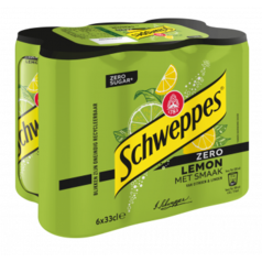 Schweppes Lemon Zero blik 6 x 33cl offre à 4,28€ sur Prik & Tik