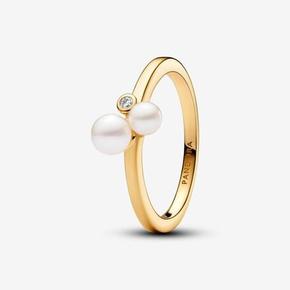 Ring met Twee Behandelde Gecultiveerde Zoetwaterparels offre à 79€ sur Pandora