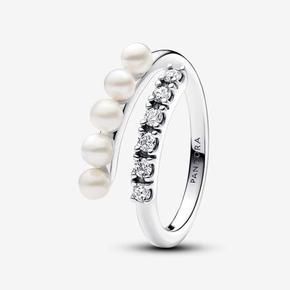 Behandelde gecultiveerde zoetwaterparels & Pavé Open Ring offre à 129€ sur Pandora
