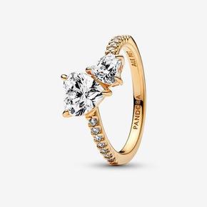 Dubbel hart sprankelende ring offre à 89€ sur Pandora