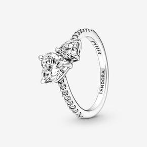 Double Heart Sparkling Ring offre à 89€ sur Pandora