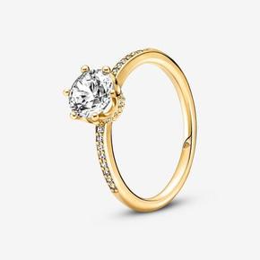Transparante Sprankelende Kroon Solitaire Ring offre à 79€ sur Pandora