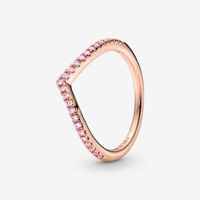 Pandora Timeless Sprankelend Roze Wishbone Ring offre à 59€ sur Pandora