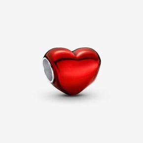 Metallic Red Heart Charm offre à 39€ sur Pandora