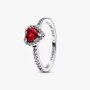 Verhoogd rood hartring offre à 79€ sur Pandora