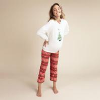 Pyjama de grossesse 2 pièces en sherpa imprimé noël offre à 12€ sur Orchestra