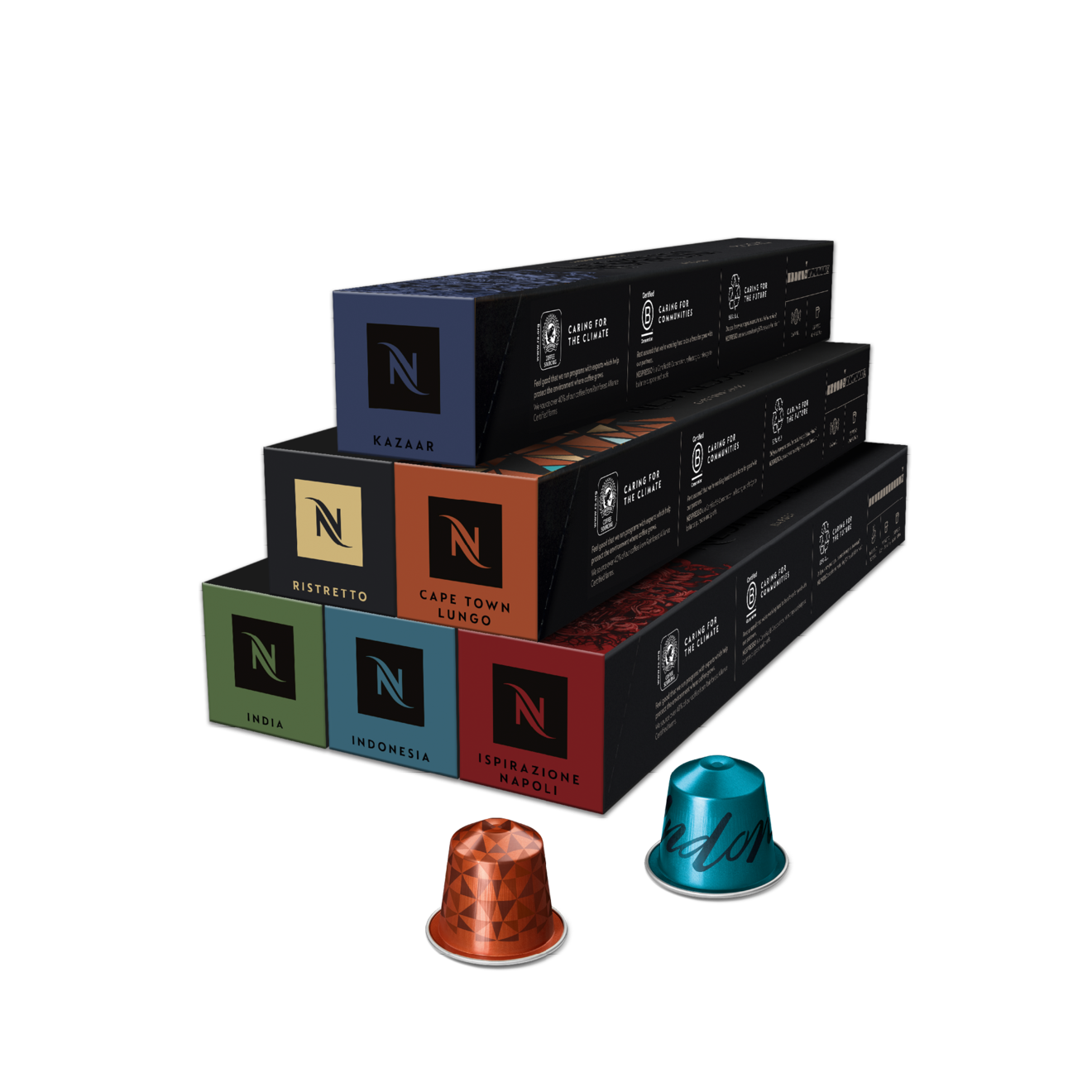 Notre sélection de cafés intenses - 60 capsules offre à 28,9€ sur Nespresso