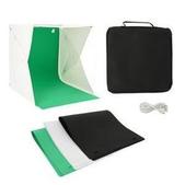 Boîte studio photo - 30 x H 30 x 30 cm - Blanc, vert, noir - UPTECH offre à 12,99€ sur La Foir'Fouille