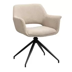 Chaise de salle &agrave; manger Belle - tissu - couleur sable offre à 89€ sur Leen Bakker