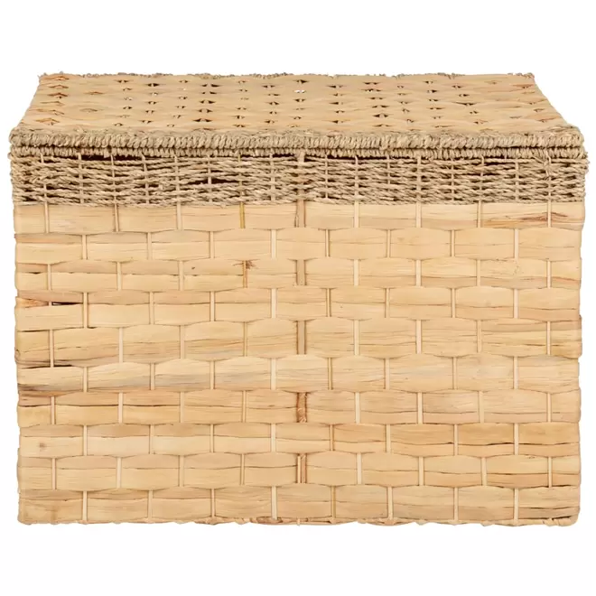 Malle en jacinthe d'eau tressée, abaca et jonc de mer offre à 49,99€ sur Maisons du Monde