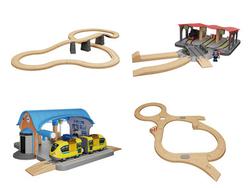 Playtive Set d'extension pour chemin de fer en bois offre à 7,49€ sur Lidl